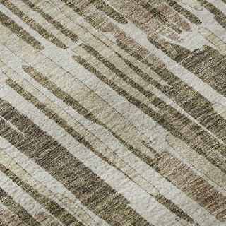 Piper Looms Mayfield Lines AMF739 Mocha Machine Washable Area Rug Swatch Image