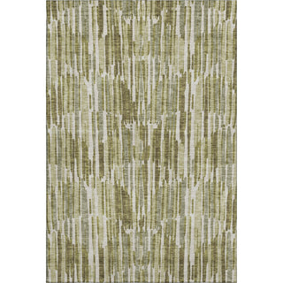 Piper Looms Mayfield Lines AMF739 Olive Machine Washable Area Rug main image