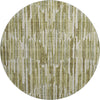 Piper Looms Mayfield Lines AMF739 Olive Machine Washable Area Rug Round Main Image
