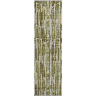 Piper Looms Mayfield Lines AMF739 Olive Machine Washable Area Rug Runner Main Image