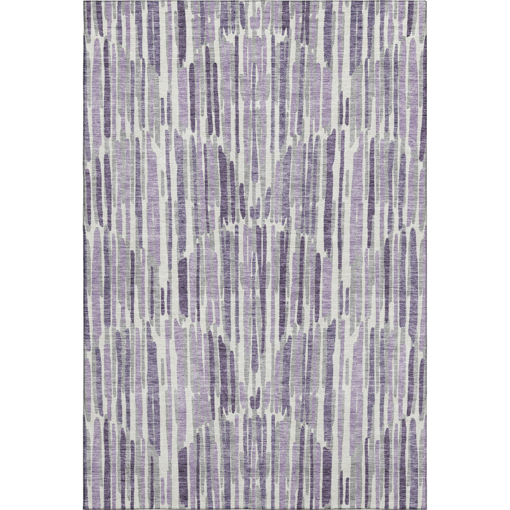 Piper Looms Mayfield Lines AMF739 Purple Machine Washable Area Rug main image