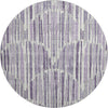 Piper Looms Mayfield Lines AMF739 Purple Machine Washable Area Rug Round Main Image