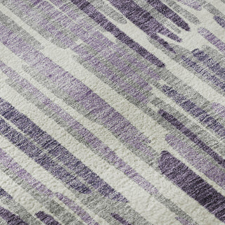 Piper Looms Mayfield Lines AMF739 Purple Machine Washable Area Rug Swatch Image