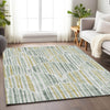 Piper Looms Mayfield Lines AMF739 Sage Machine Washable Area Rug Lifestyle Image Feature