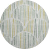 Piper Looms Mayfield Lines AMF739 Sage Machine Washable Area Rug Round Main Image