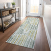 Piper Looms Mayfield Lines AMF739 Sage Machine Washable Area Rug Runner Lifestyle Image Feature