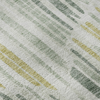 Piper Looms Mayfield Lines AMF739 Sage Machine Washable Area Rug Swatch Image