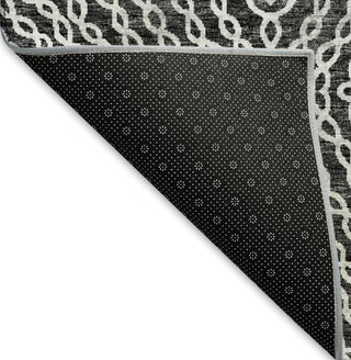 Piper Looms Mayfield Geometric Chain Links AMF74 Shadow Machine Washable Area Rug Backing Image