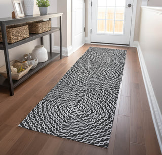 Piper Looms Mayfield Geometric Chain Links AMF74 Shadow Machine Washable Area Rug Runner Lifestyle Image Feature