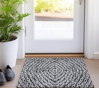 Piper Looms Mayfield Geometric Chain Links AMF74 Shadow Machine Washable Area Rug Scatter Lifestyle Image Feature