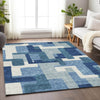 Piper Looms Mayfield Modern AMF740 Blue Machine Washable Area Rug Lifestyle Image Feature