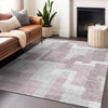 Piper Looms Mayfield Modern AMF740 Blush Machine Washable Area Rug Lifestyle Image Feature
