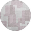 Piper Looms Mayfield Modern AMF740 Blush Machine Washable Area Rug Round Main Image