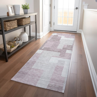 Piper Looms Mayfield Modern AMF740 Blush Machine Washable Area Rug Runner Lifestyle Image Feature