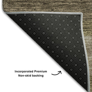 Piper Looms Mayfield Modern AMF740 Brown Machine Washable Area Rug Backing Image