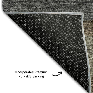 Piper Looms Mayfield Modern AMF740 Chocolate Machine Washable Area Rug Backing Image
