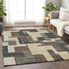 Piper Looms Mayfield Modern AMF740 Chocolate Machine Washable Area Rug Lifestyle Image Feature