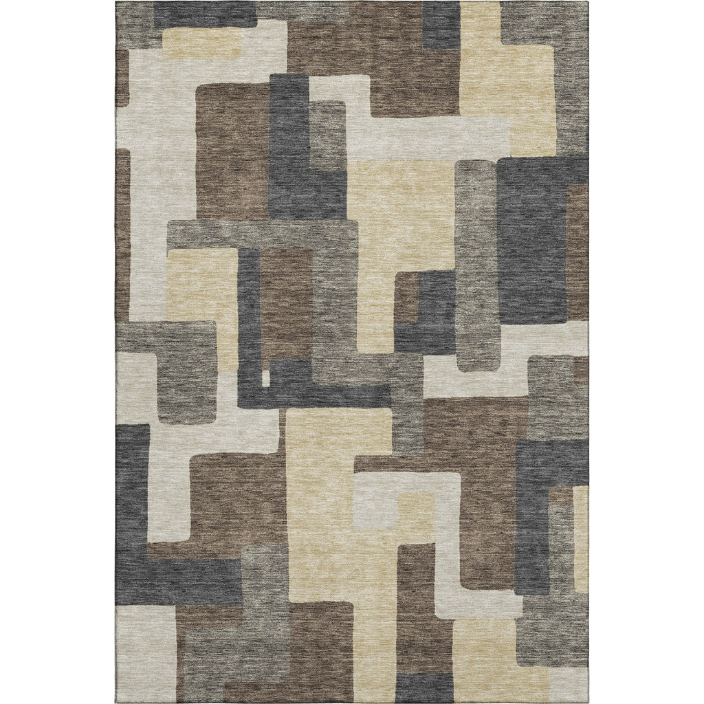 Piper Looms Mayfield Modern AMF740 Chocolate Machine Washable Area Rug main image