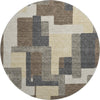 Piper Looms Mayfield Modern AMF740 Chocolate Machine Washable Area Rug Round Main Image