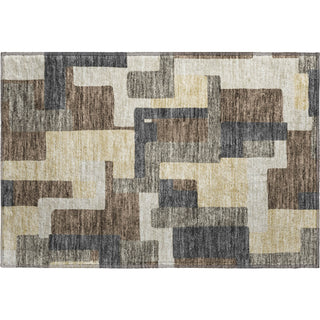 Piper Looms Mayfield Modern AMF740 Chocolate Machine Washable Area Rug Scatter Main Image