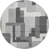 Piper Looms Mayfield Modern AMF740 Gray Machine Washable Area Rug Round Main Image