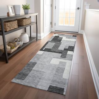 Piper Looms Mayfield Modern AMF740 Gray Machine Washable Area Rug Runner Lifestyle Image Feature