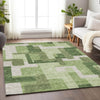 Piper Looms Mayfield Modern AMF740 Green Machine Washable Area Rug Lifestyle Image Feature