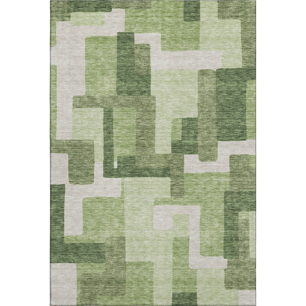 Piper Looms Mayfield Modern AMF740 Green Machine Washable Area Rug main image