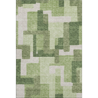 Piper Looms Mayfield Modern AMF740 Green Machine Washable Area Rug main image