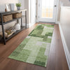 Piper Looms Mayfield Modern AMF740 Green Machine Washable Area Rug Runner Lifestyle Image Feature