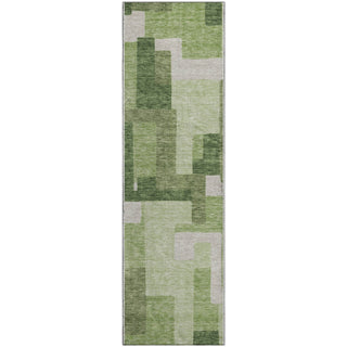 Piper Looms Mayfield Modern AMF740 Green Machine Washable Area Rug Runner Main Image