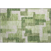Piper Looms Mayfield Modern AMF740 Green Machine Washable Area Rug Scatter Main Image