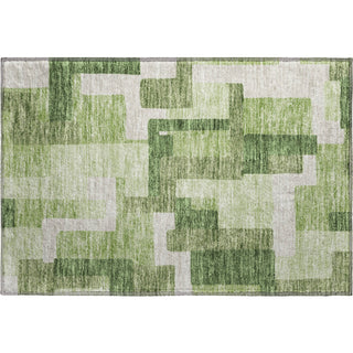 Piper Looms Mayfield Modern AMF740 Green Machine Washable Area Rug Scatter Main Image