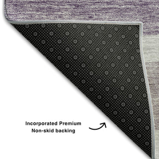 Piper Looms Mayfield Modern AMF740 Lavender Machine Washable Area Rug Backing Image
