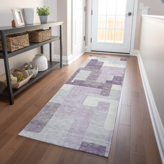 Piper Looms Mayfield Modern AMF740 Lavender Machine Washable Area Rug Runner Lifestyle Image Feature
