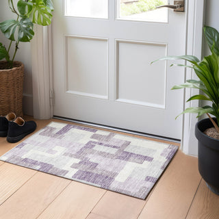 Piper Looms Mayfield Modern AMF740 Lavender Machine Washable Area Rug Scatter Lifestyle Image Feature