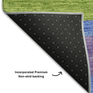 Piper Looms Mayfield Modern AMF740 Purple Machine Washable Area Rug Backing Image