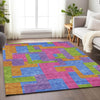 Piper Looms Mayfield Modern AMF740 Purple Machine Washable Area Rug Lifestyle Image Feature