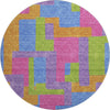 Piper Looms Mayfield Modern AMF740 Purple Machine Washable Area Rug Round Main Image