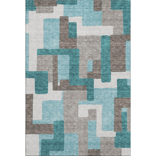 Piper Looms Mayfield Modern AMF740 Teal Machine Washable Area Rug main image