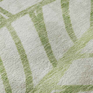 Piper Looms Mayfield Floral AMF741 Aloe Machine Washable Area Rug Swatch Image