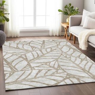 Piper Looms Mayfield Floral AMF741 Beige Machine Washable Area Rug Lifestyle Image Feature