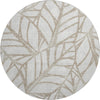 Piper Looms Mayfield Floral AMF741 Beige Machine Washable Area Rug Round Main Image
