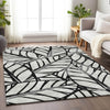Piper Looms Mayfield Floral AMF741 Black Machine Washable Area Rug Lifestyle Image Feature