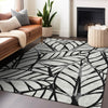 Piper Looms Mayfield Floral AMF741 Black Machine Washable Area Rug Lifestyle Image Feature
