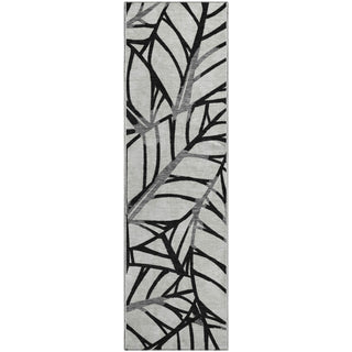 Piper Looms Mayfield Floral AMF741 Black Machine Washable Area Rug Runner Main Image