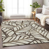 Piper Looms Mayfield Floral AMF741 Chocolate Machine Washable Area Rug Lifestyle Image Feature
