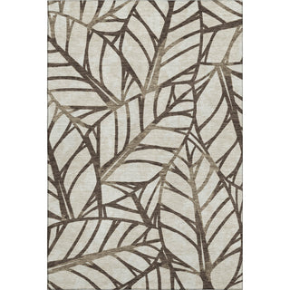 Piper Looms Mayfield Floral AMF741 Chocolate Machine Washable Area Rug main image