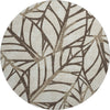 Piper Looms Mayfield Floral AMF741 Chocolate Machine Washable Area Rug Round Main Image