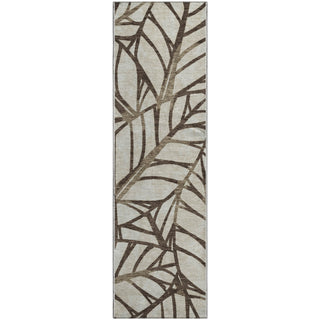 Piper Looms Mayfield Floral AMF741 Chocolate Machine Washable Area Rug Runner Main Image